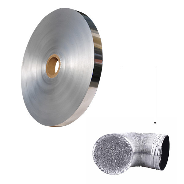 Al/Pet/Al Double Side Aluminium Foil Tape for Flexible Air Duct