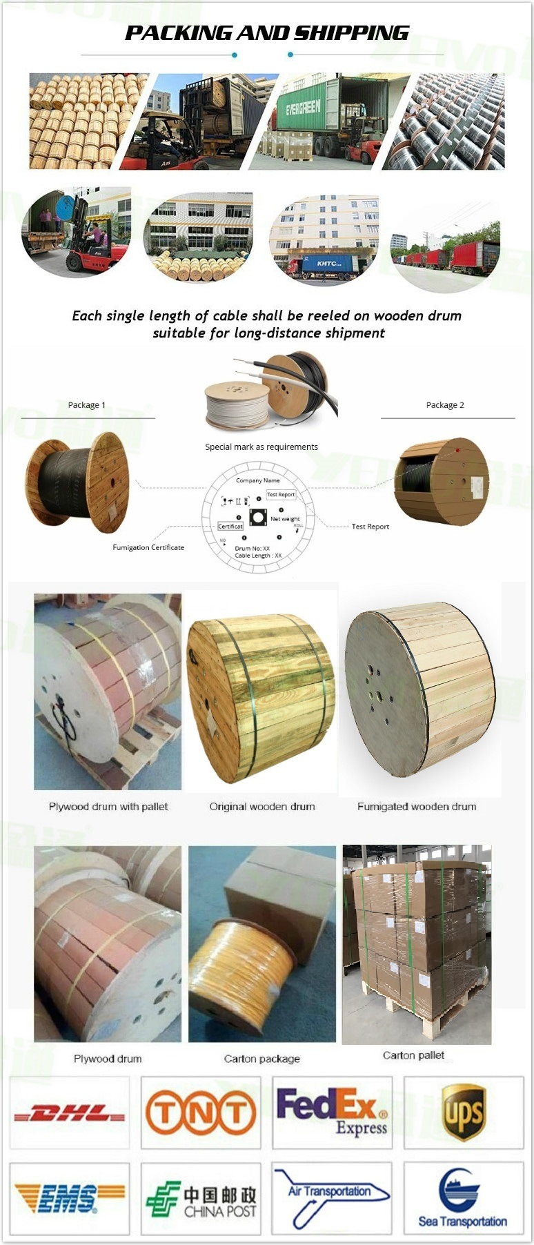 2-12core Mgxtw Outdoor Aerial Duct Direct Buried Application G652D Mining Fiber Optic Cable