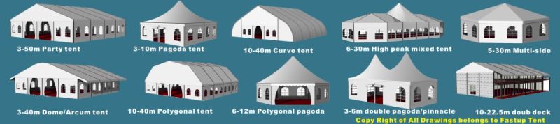 Fire Resistant 30X50m Large Outdoor Sports Tent Waterproof for Tennis Court