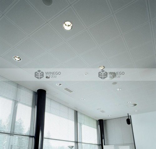 Fire-Resistant Aluminum Perforated Acoustic Ceiling Panel