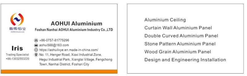 Fire Resistant Wood Panels/Aluminium Facade/Building Material for Outward Wall