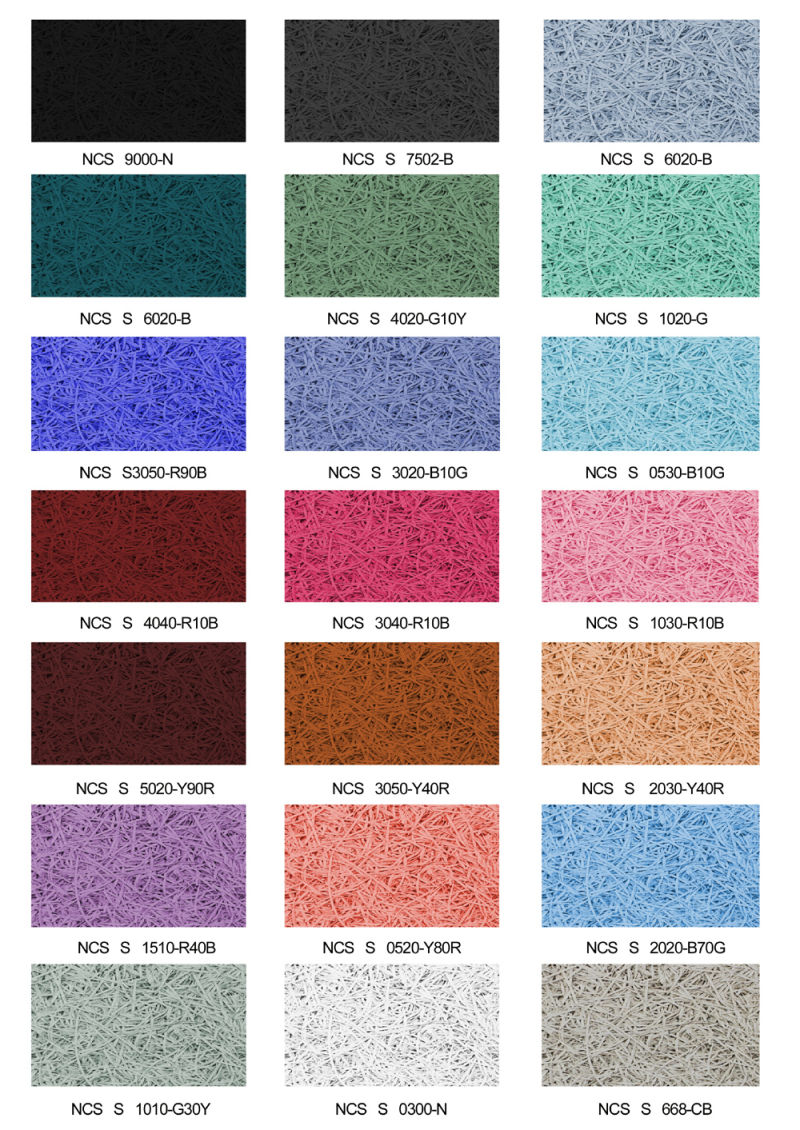 Colorful Class a Fireproof Wood Wool Acoustic Panel