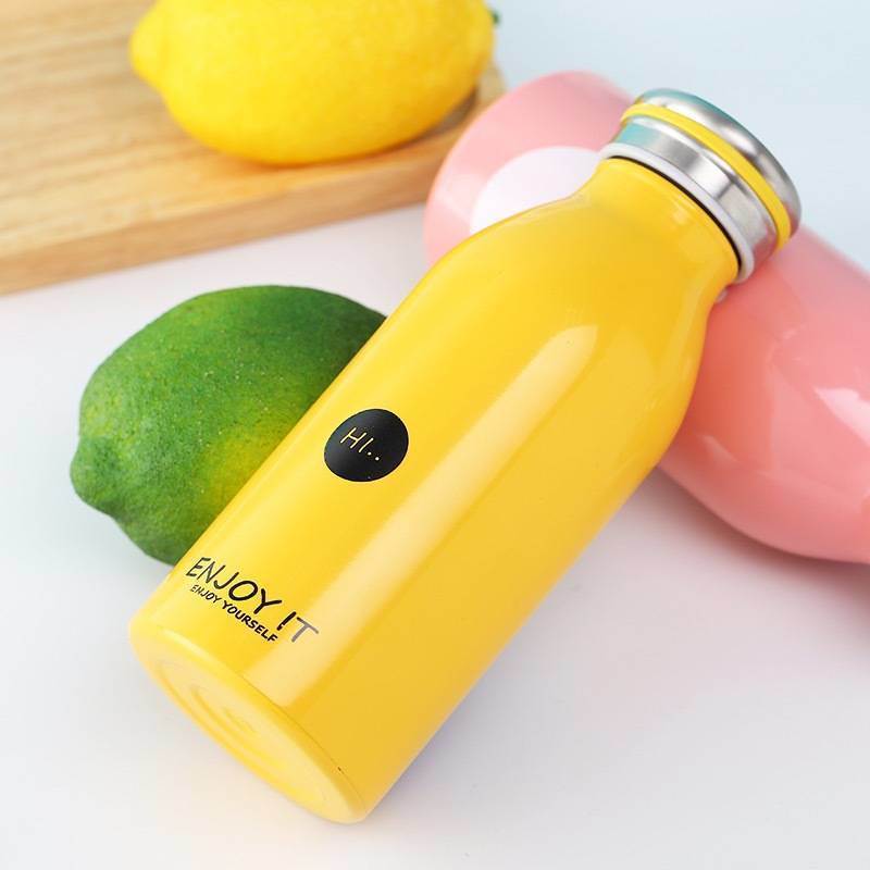 Stainless Steel Milk Bottle Milk Shape Vacuum Insulated Water Bottle Double Wall Stainless Steel Water Bottle Insulated