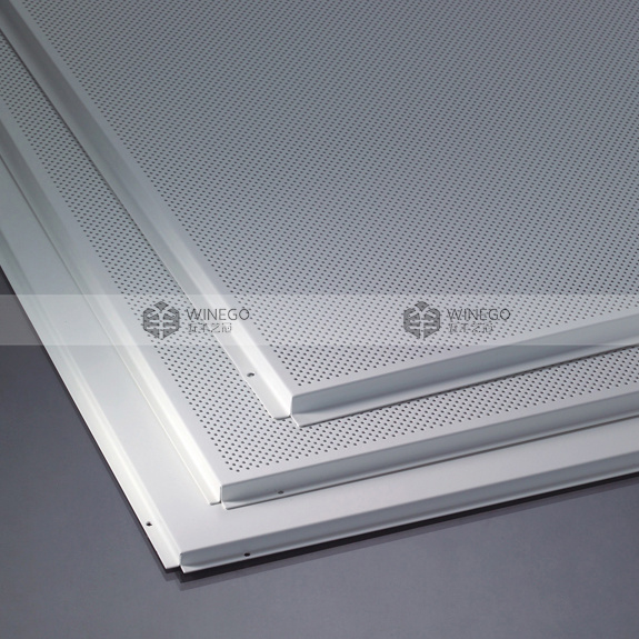 Fire-Resistant Aluminum Perforated Acoustic Ceiling Panel