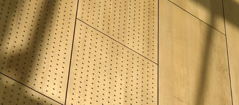 Perforated HPL Fire-Proof Veneer Acoustic Plywood Panels
