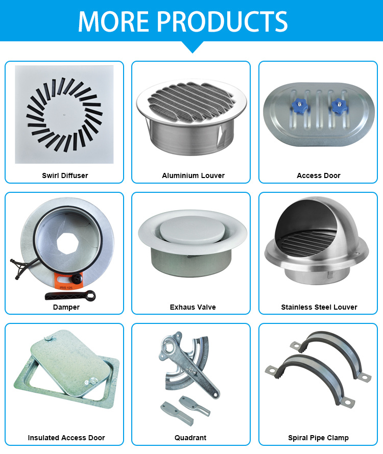 Hardware Fittings Round Flexible Air Duct Clamp