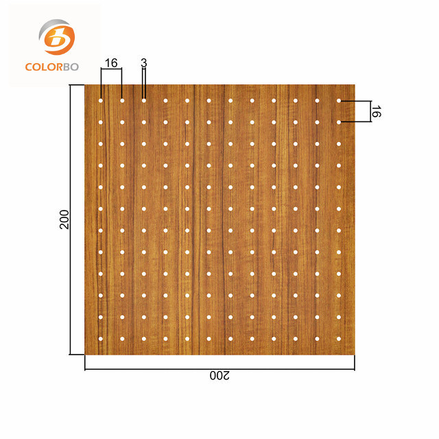 High-End Acoustic Products Perforated Wood Timber Acoustic Panel