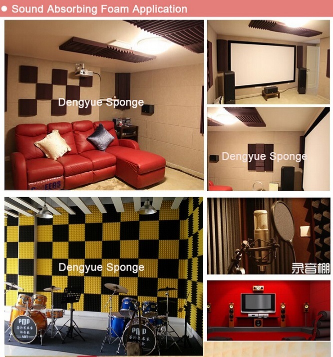 Air Conditioning Self-Adhesive Fire Retardant Soundproof Acoustic Foam