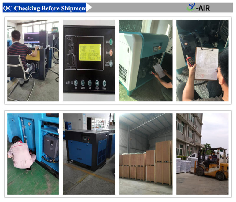 Hot Selling Industrial Combined Double Screw Air Compressor with Tank and Dryer and Filters