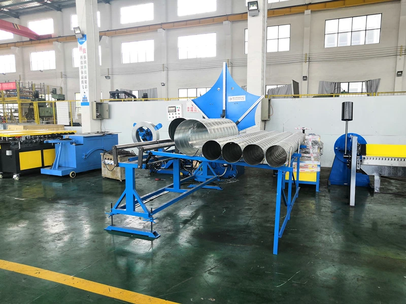 Widely Used Round Spiro Duct Line HVAC Air Spiral Duct Forming Machine