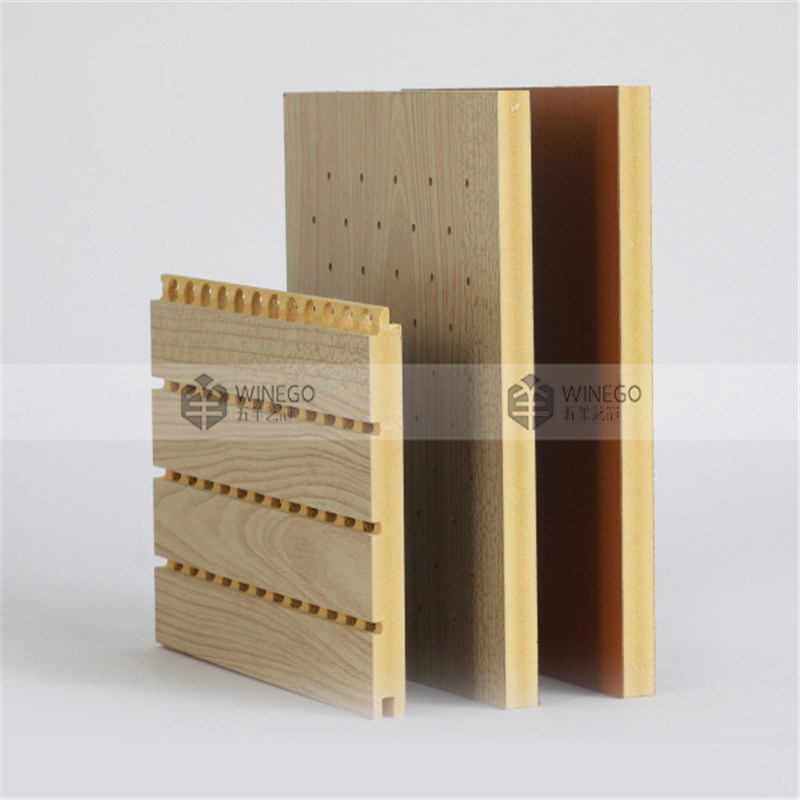 Auditorium Sound Absorption Wooden Perforated Acoustic Panel