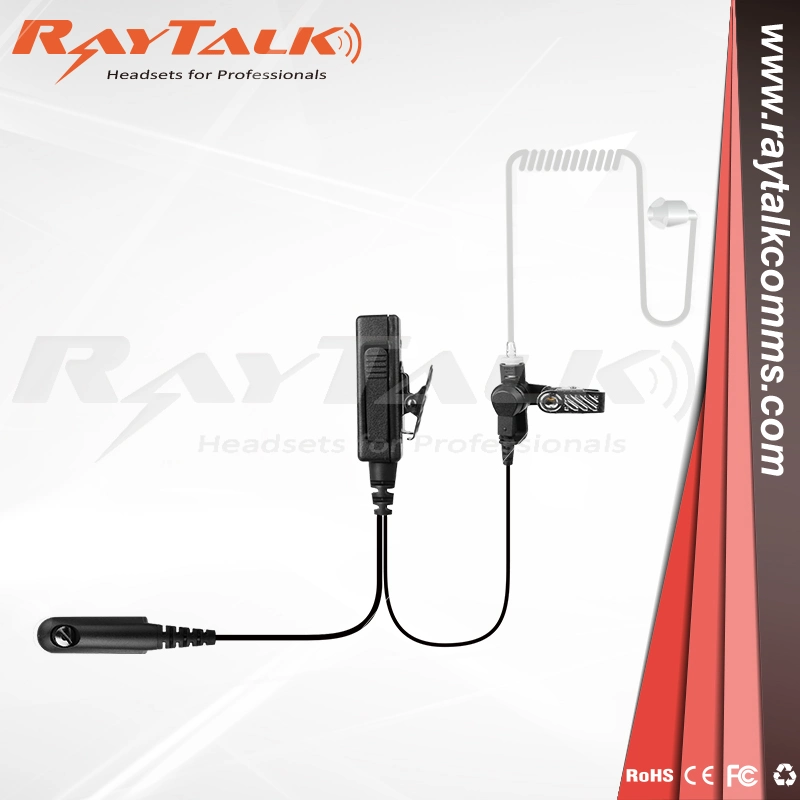 Raytalk Surveillance Acoustic Tube Two Wire Air Acoustic Tube Earpiece Em-4238p for Motorola Dp4400