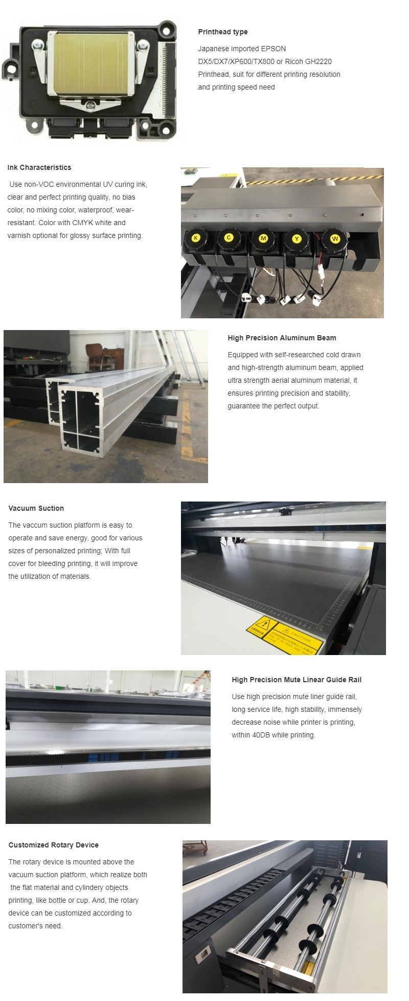 Ntek 6090 UV Flatbed Printer for Aluminum Plate/ Sheet/ Board