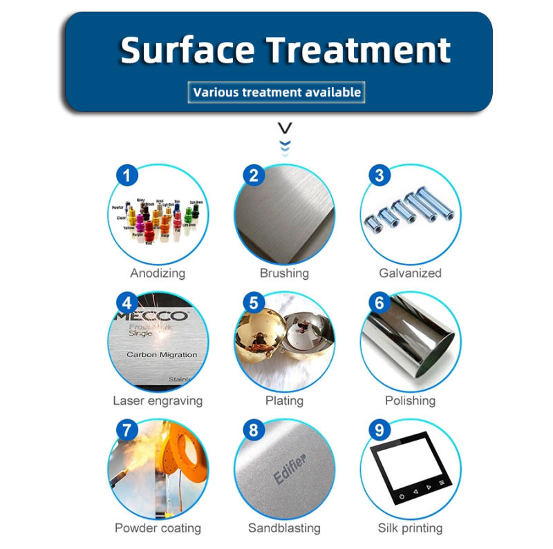 [Free Sample] Aluminum Parts Milled Anodized/Polishing CNC Aluminium Parts Machining