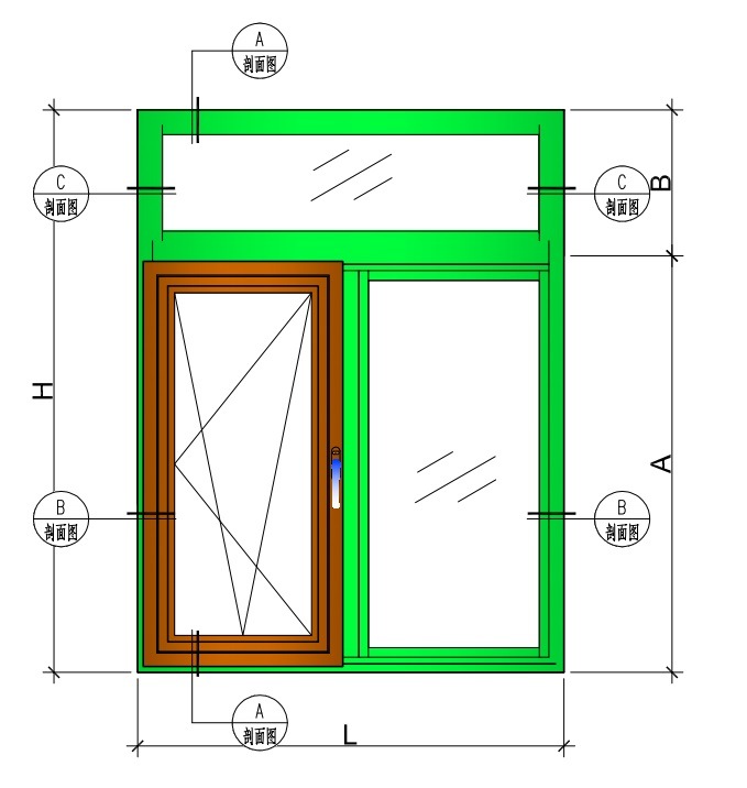 Customized Aluminum Window and Door Made by Aluminum Profile with Anodizing