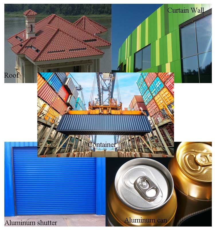 Aluminum Coil Color Coated for Roofing Sheets