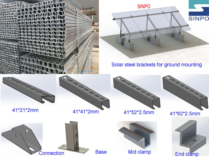 Solar Products of Solar Panel Mounting Structure Brackets