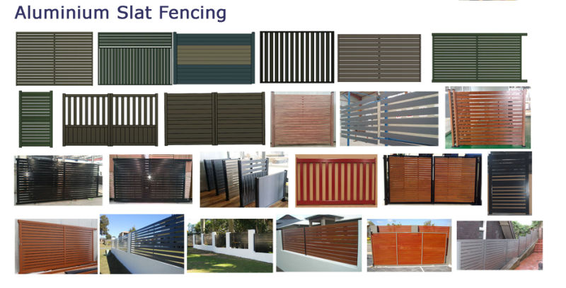 Black Powder Coated Aluminum Fence for Garden and House