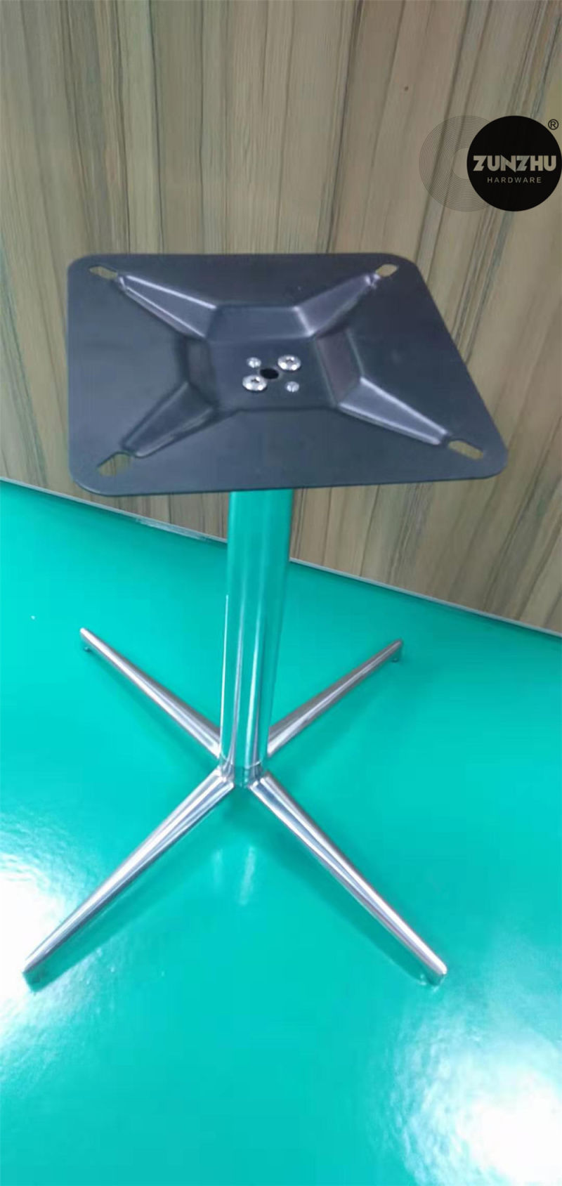 4 Stars Table Base Restaurant Square Brush Aluminum Table Legs