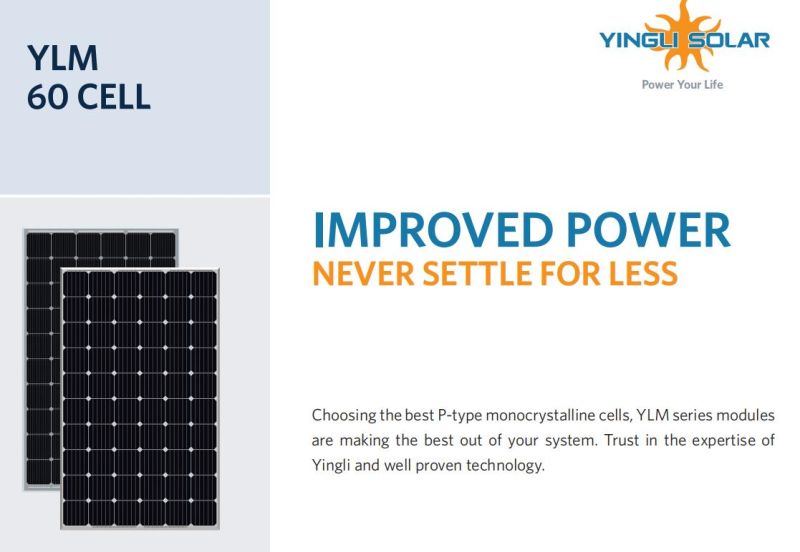 Yingli Directly Sale 325W 330W 335W Solar Panel for PV Solar Module