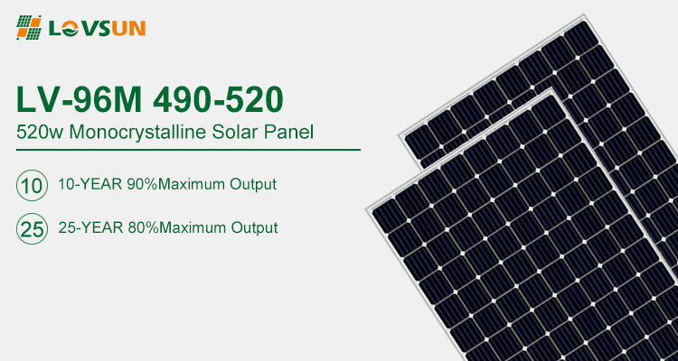 Lovsun Solar Panels 500W 510W 520W Monocrystalline Silicon Solar Panels