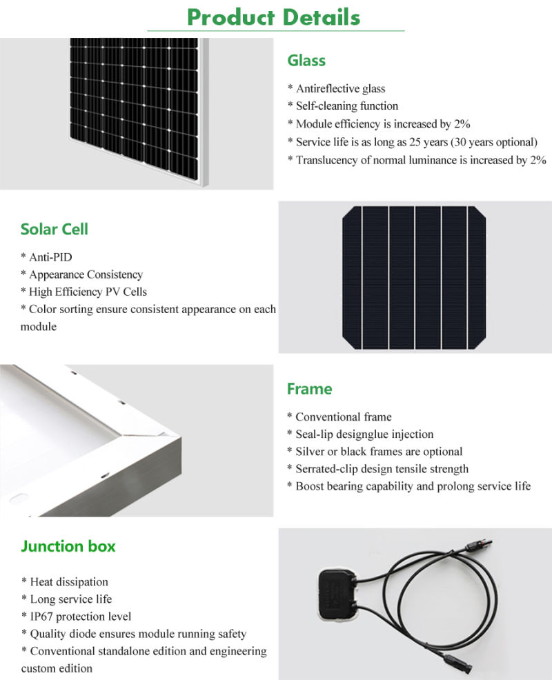 Solares Panels 5bb Silver/Black Frame Solar Panel 380W 410W