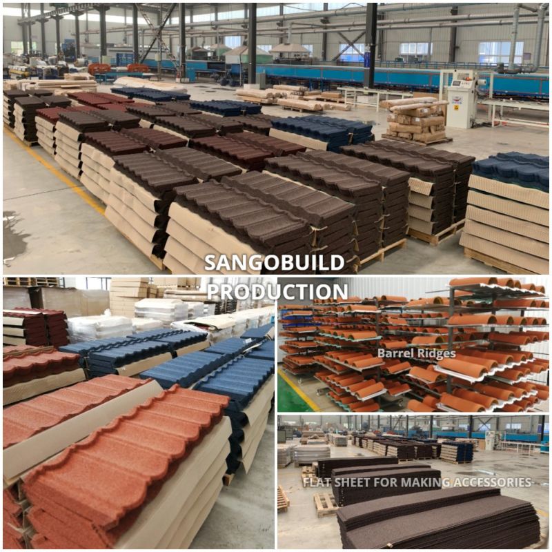 Colorful Stone Coated Metal Roof Tile Galvanized Galvalume Aluminum Roofing Sheets Nigeria Togo