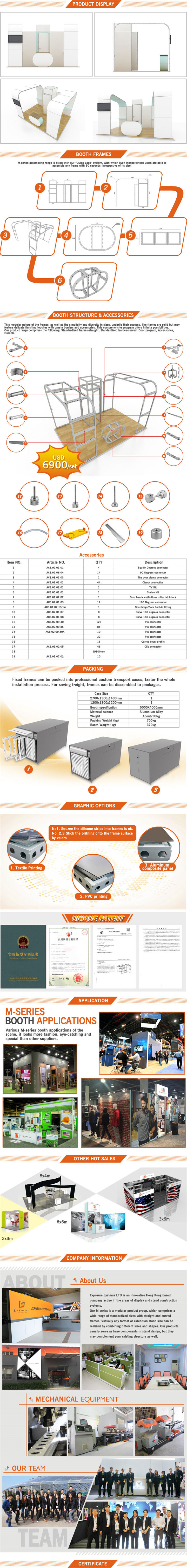 Aluminum Fabric Display Stand Customized Display for Events