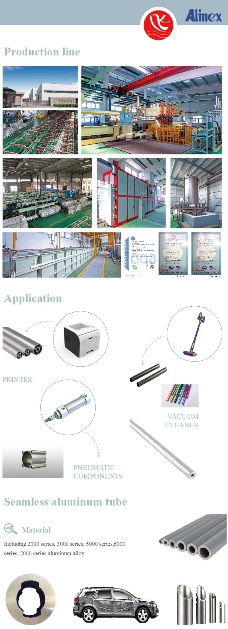 Aluminium Products 6000 Series Extrusion Aluminum Profile