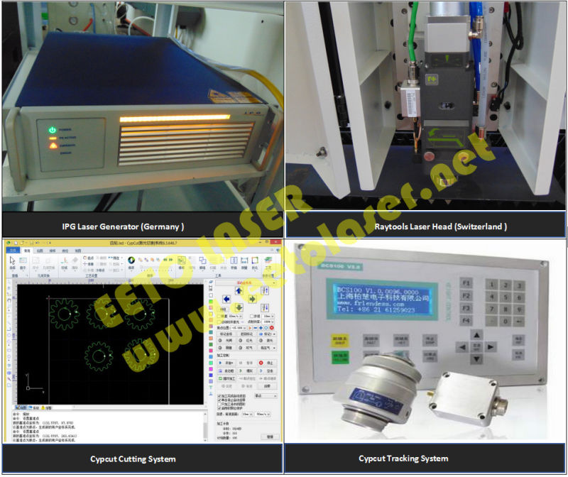 1000W CNC Laser Equipment for Cutting Thin Metals