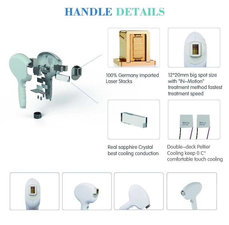 China Low Price Professional Painless 1064nm 755nm 808nm Permanent Epilation Candela Alex Hair Removal Tool