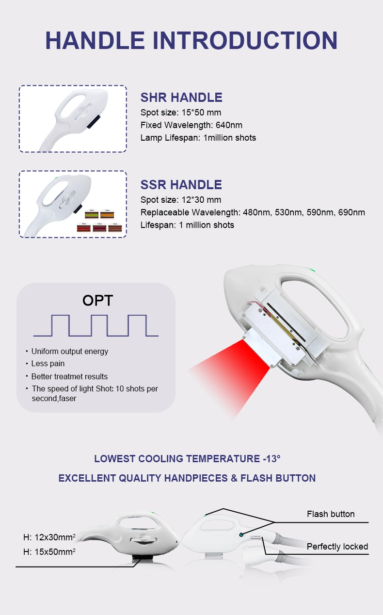 Multifunction IPL Shr Opt Face Lift Hair Removal Machine for Sale