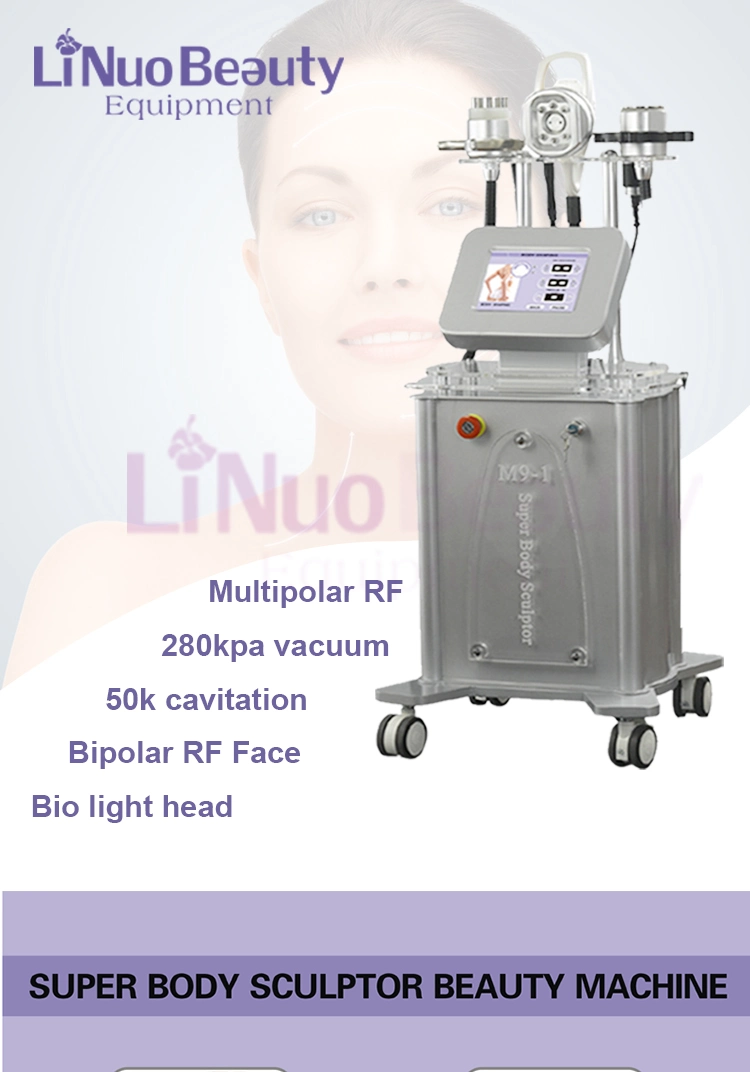 Best 2019 Ultrasonic Cavitation Vacuum Pump RF Radio Frequency Slimming Therapy Machine Beauty Equipment for Sale
