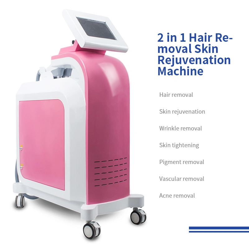 Double Handle Opt/IPL Hair Removal Skin Tightening Beauty Machine