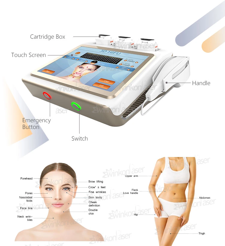 Portable 12 Lines 4D Hifu Focused Ultrasound Machine Price Smas Hifu 3D Face Lift Korea