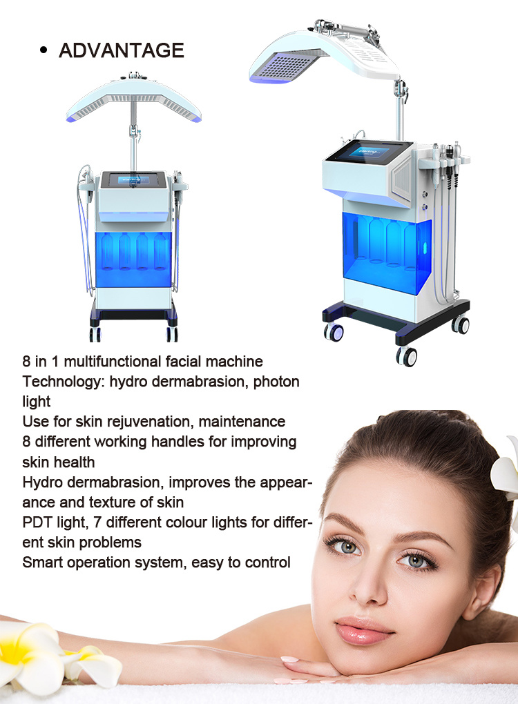 Water Oxygen Jet Peel Facial Equipment Hydro Diamond Dermabrasion Oxygen Facial Machine