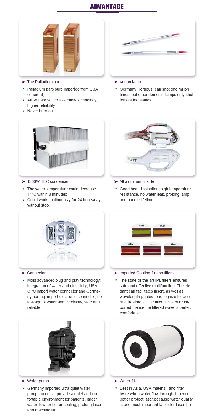 Multifunctional IPL+Soprano Diode Laser Hair Removal Machine