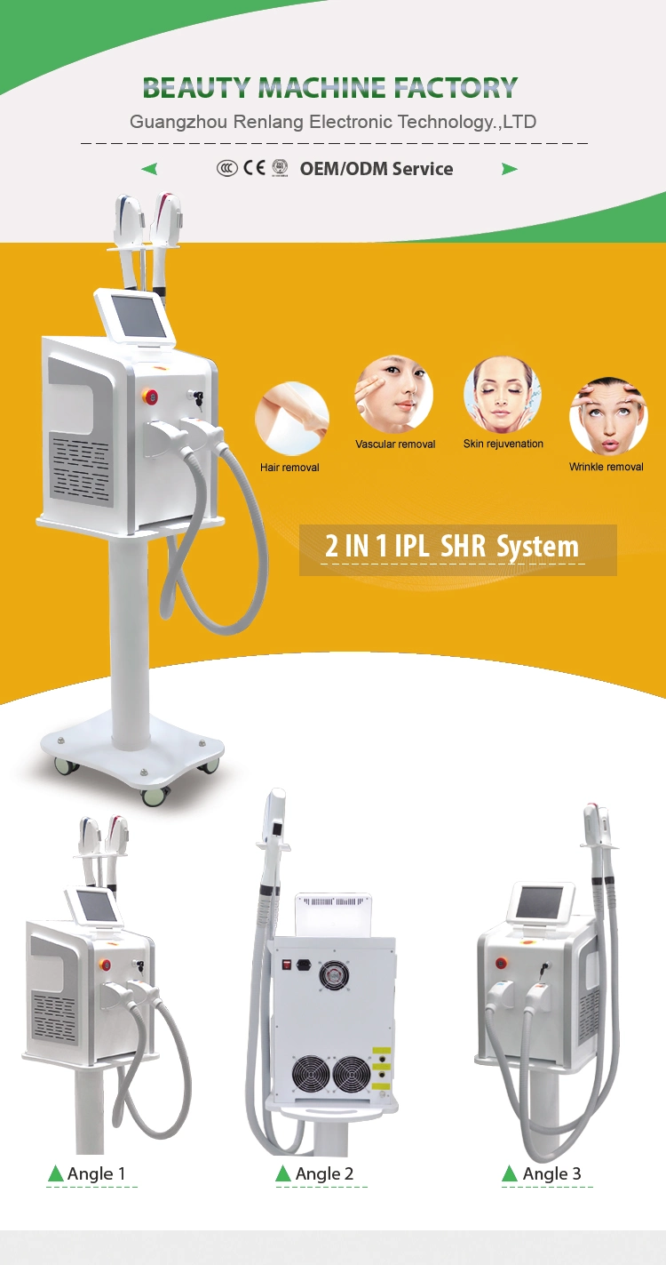 The Latest Portable Double Handle Dpl IPL Hair Removal Machine