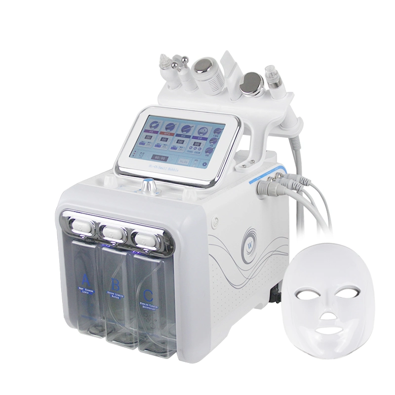 Multifunction Skin Care Device 6 in 1 Anti Aging Small Bubble H2O2 Hydrogen Oxygen Machine