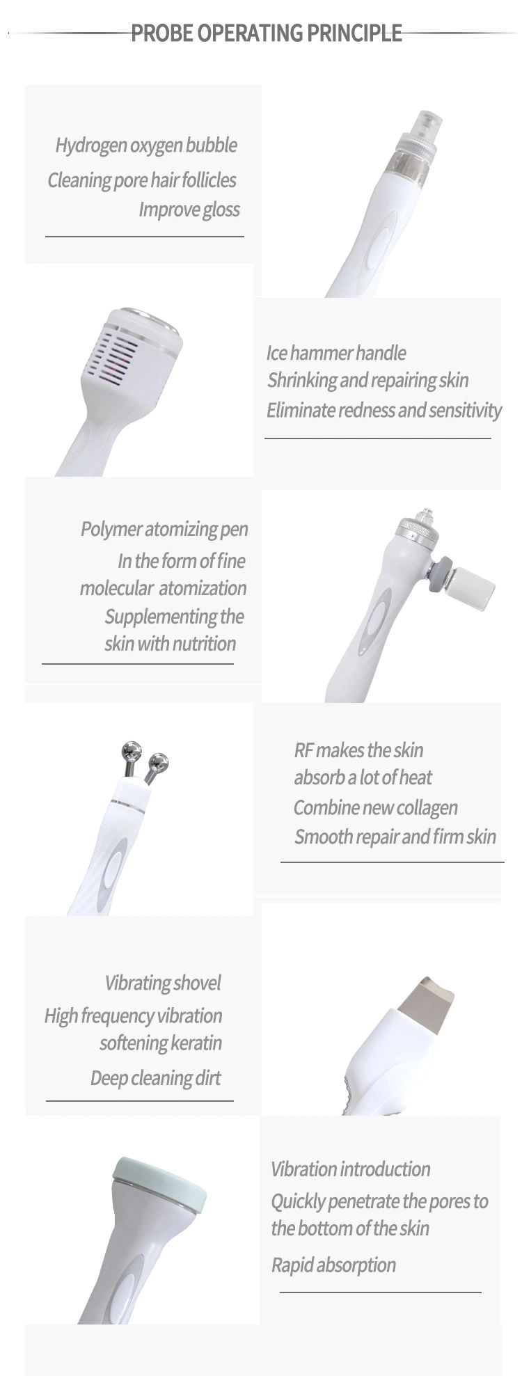 H2O2 Hydra Facial Machine Peeling Skin Moisture Whitening Oxygen Skin Care Beauty Clinic/Salon Use