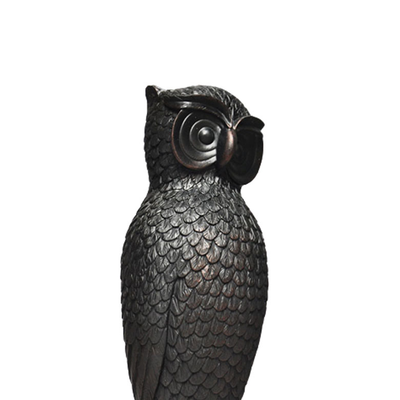 Animal Figurines Folk Sculptures Life Like Owl Resin Simulation