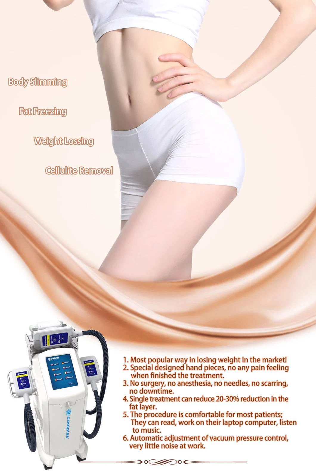 CE Approved Fat Freezing Weight Loss Cryolipolysis Fat Freezing Machine