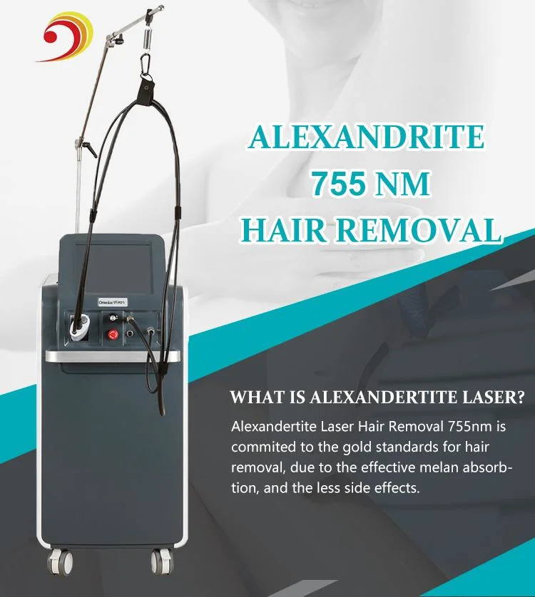 High Quality Alexandrite Laser 755nm+1064nm Long Pulse Laser Best Laser Hair Removal Machine