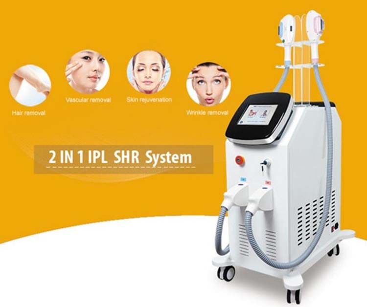 Professional 2 IPL Opt Handles IPL Opt E-Light Hair Removal Machine for Sale