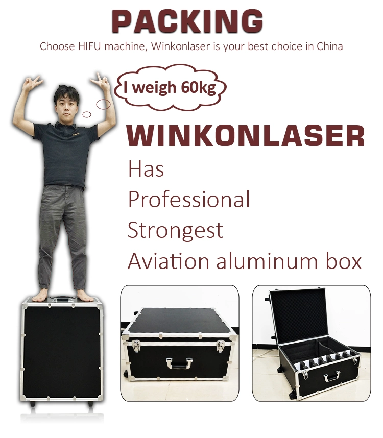 Korea Mini Hifu 3D 4D Anti-Wrinkle Machine and Microcurrent Hifu Face Lifting Machine