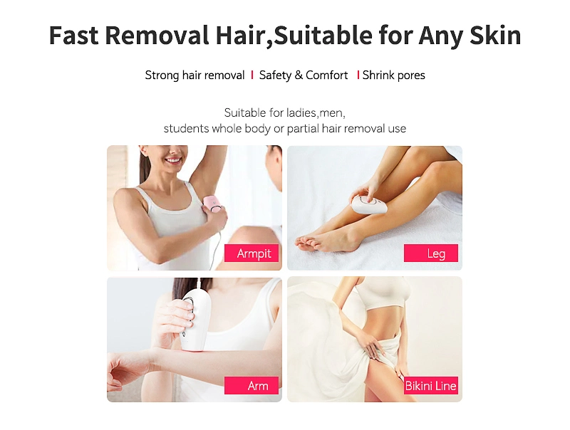 500000+ Pulsed IPL Laser Hair Removal IPL Device Painless Permanent Laser Hair Removal in Stock