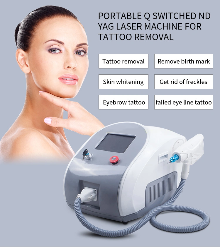 Best Effective ND YAG Laser Tattoo Removal Q-Switched Laser Beauty Salon Equipment