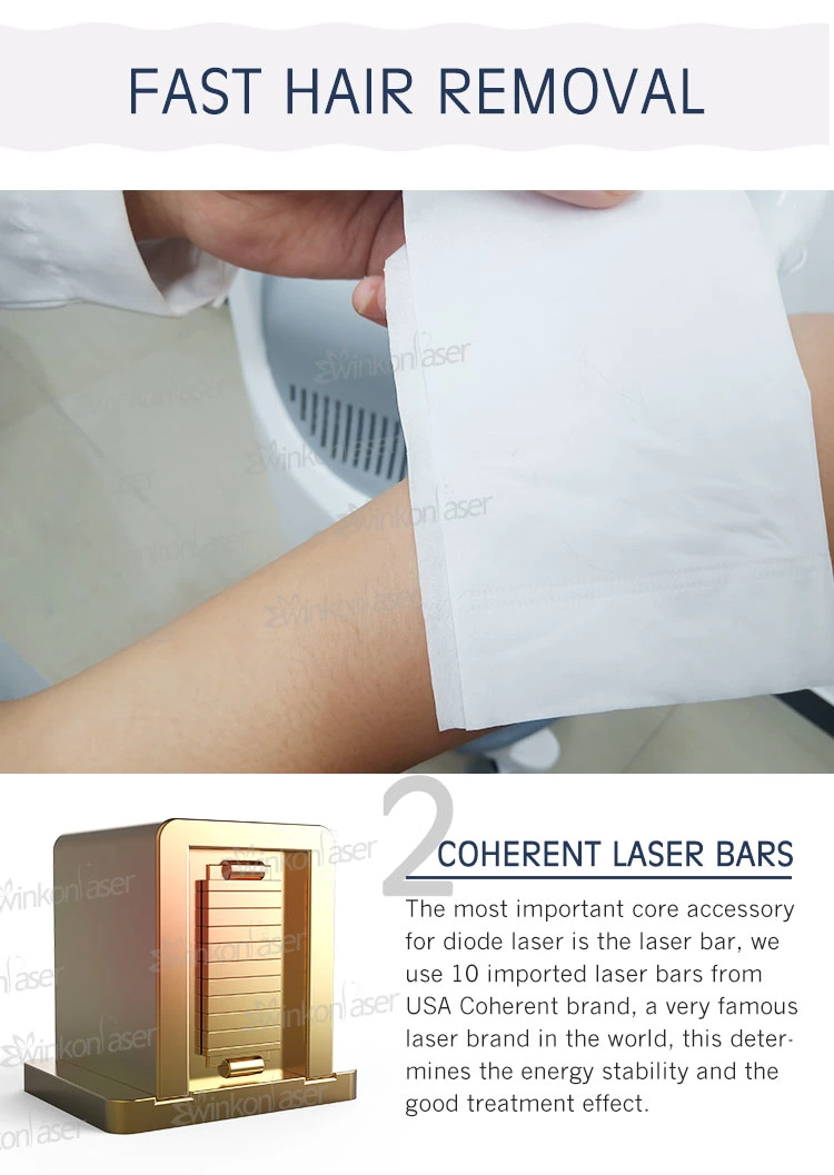 Best Price 755nm Alexandrite Laser 808nm Hair Removal Diode Laser 1064nm YAG Laser with Tga