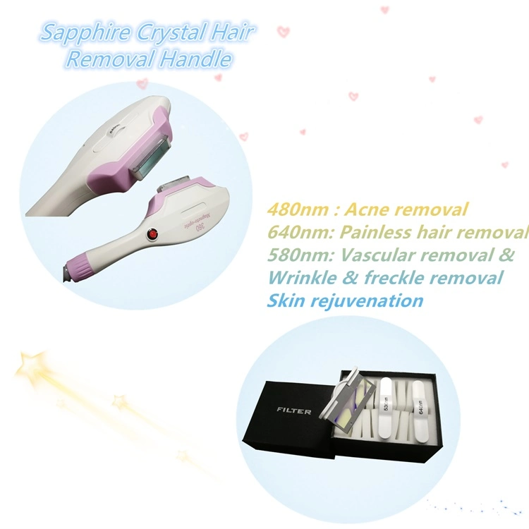 Effective IPL System Beauty Device Shr Permanent Hair Removal Machine