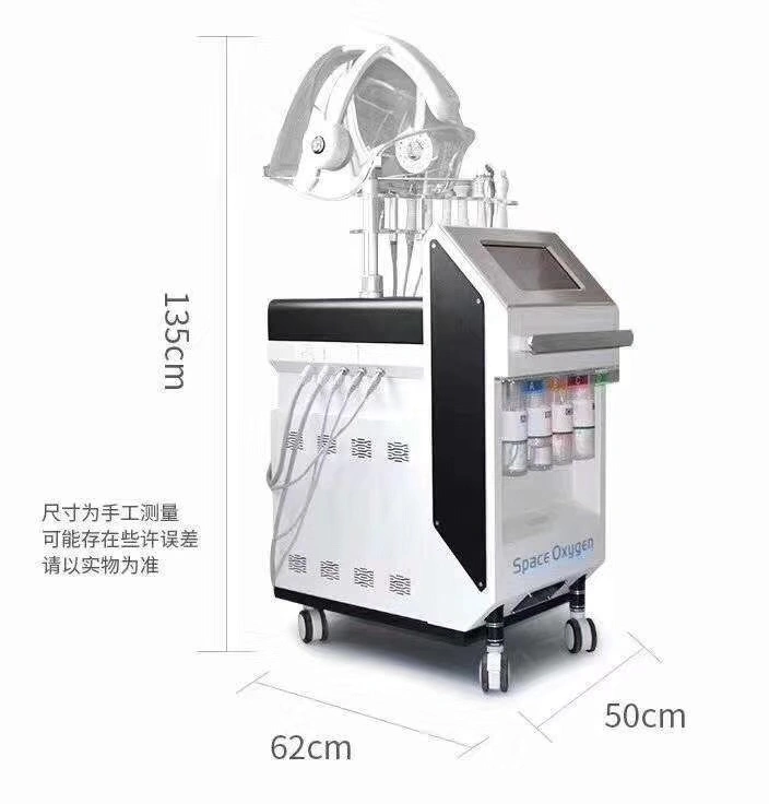 9 in 1 Oxygen Jet H2O2 Peeling Deep Cleaning Machine Facial Skin Care Hydra Dermabrasion Machine with Ce